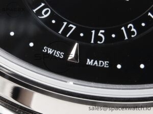 Jaeger-Lecoultre Master Ultra Thin Moon 1368420 SS ZF 1:1 Best Edition Black Dial on Black Leather Strap SA925 Super Clone V2 - Image 11