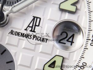AUDEMARS PIGUET ROYAL OAK OFFSHORE 42MM SS APF 1:1 BEST EDITION WHITE/SILVER DIAL ON SS BRACELET STRAP A7750 - Image 10