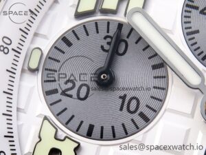 AUDEMARS PIGUET ROYAL OAK OFFSHORE 42MM SS APF 1:1 BEST EDITION WHITE/SILVER DIAL ON SS BRACELET STRAP A7750 - Image 13
