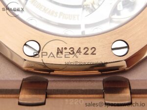 Audermars Piguet Royal Oak 37mm 15450 RG IPF Best Edition White Dial on RG Bracelet SA3120 Super Clone - Image 27