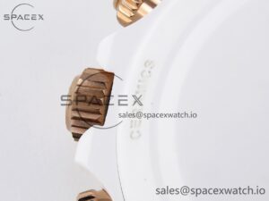 Rolex Daytona AET White Ceramic Case and Bracelet Green Dial SA4130 V2 - Image 26