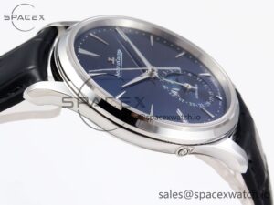 Jaeger-Lecoultre Master Ultra Thin Moon 1368420 SS ZF 1:1 Best Edition Blue Dial on Black Leather Strap SA925 Super Clone V2 - Image 8