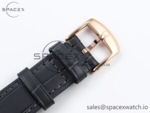 Omega De Ville Date RG MKF 1:1 Best Edition Gray Dial Roman Marker on Gray Leather Strap A8800 - Image 24