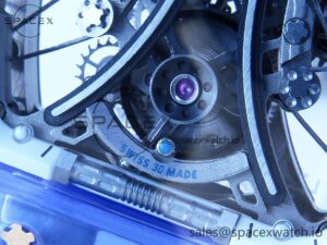RICHARD MILLE RM53-02 BLUE TRANSPARENT TOURBILLON RMF BEST EDITION SKELETON DIAL ON WHITE RUBBER STRAP V2 - Image 10