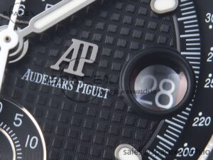 AUDEMARS PIGUET ROYAL OAK OFFSHORE 42MM BLACK CERAMIC APF 1:1 BEST EDITION BLACK TEXTURED DIAL ON BLACK CERAMIC BRACELET A4404 - Image 10