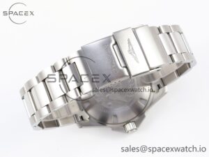 Longines Hydroconquest 43MM SS Black Ceramic Bezel XF 1:1 Best Edition Black Dial On SS Bracelet L888 - Image 15