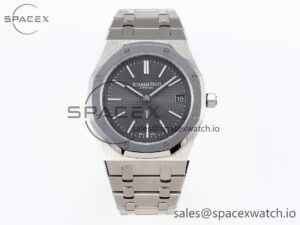 Audermars Piguet Royal Oak 39mm 15202 SS IPF 1:1 Best Edition Gray Textured Dial on SS Bracelet A2121
