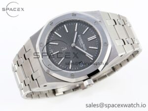 Audermars Piguet Royal Oak 39mm 15202 SS IPF 1:1 Best Edition Gray Textured Dial on SS Bracelet A2121 - Image 6