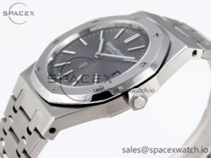 Audermars Piguet Royal Oak 39mm 15202 SS IPF 1:1 Best Edition Gray Textured Dial on SS Bracelet A2121 - Image 7