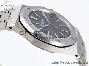 Audermars Piguet Royal Oak 39mm 15202 SS IPF 1:1 Best Edition Gray Textured Dial on SS Bracelet A2121 - Image 8