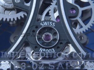 RICHARD MILLE RM53-02 BLUE TRANSPARENT TOURBILLON RMF BEST EDITION SKELETON DIAL ON WHITE RUBBER STRAP V2 - Image 19