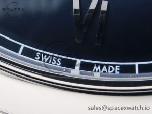 Omega De Ville Power Reserve SS MKF 1:1 Best Edition Black Dial on Black Leather Strap A8810 - Image 12