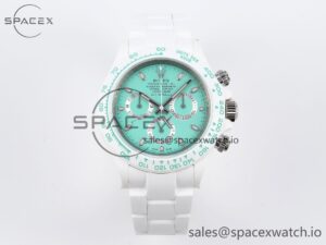 Rolex Daytona AET White Ceramic Case and Bracelet Avocado Green Dial SA4130 V2