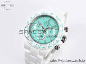 Rolex Daytona AET White Ceramic Case and Bracelet Avocado Green Dial SA4130 V2 - Image 4
