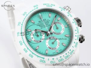 Rolex Daytona AET White Ceramic Case and Bracelet Avocado Green Dial SA4130 V2 - Image 3