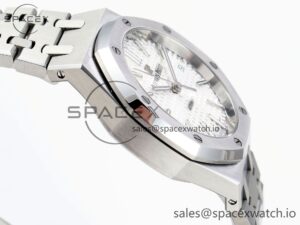 Audermars Piguet Royal Oak 37mm 15450 SS IPF Best Edition White Dial on SS Bracelet SA3120 Super Clone - Image 8