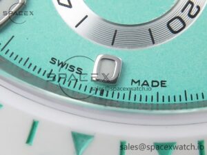 Rolex Daytona AET White Ceramic Case and Bracelet Avocado Green Dial SA4130 V2 - Image 12
