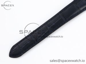 Omega De Ville Date SS MKF 1:1 Best Edition Blue Dial Roman Marker on Black Leather Strap A8800 - Image 22