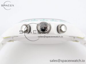 Rolex Daytona AET White Ceramic Case and Bracelet Avocado Green Dial SA4130 V2 - Image 15