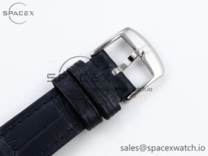 Omega De Ville Date SS MKF 1:1 Best Edition Blue Dial Roman Marker on Black Leather Strap A8800 - Image 23