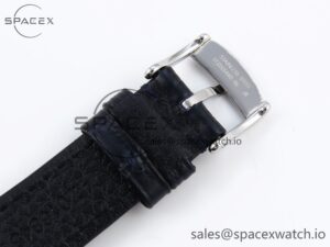Omega De Ville Power Reserve SS MKF 1:1 Best Edition Black Dial on Black Leather Strap A8810 - Image 27