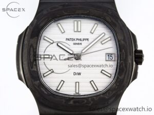 PATEK PHILIPPE Nautilus 5711 DIW Carbon DIWF 1:1 Best Edition Silver Textured Dial on Carbon/PVD Bracelet 324CS - Image 2