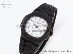 PATEK PHILIPPE Nautilus 5711 DIW Carbon DIWF 1:1 Best Edition Silver Textured Dial on Carbon/PVD Bracelet 324CS - Image 4