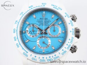 Rolex Daytona AET White Ceramic Case and Bracelet Tiffany Blue Dial SA4130 V2 - Image 2