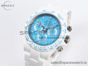 Rolex Daytona AET White Ceramic Case and Bracelet Tiffany Blue Dial SA4130 V2 - Image 4
