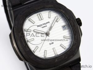 PATEK PHILIPPE Nautilus 5711 DIW Carbon DIWF 1:1 Best Edition Silver Textured Dial on Carbon/PVD Bracelet 324CS - Image 3