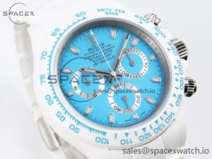 Rolex Daytona AET White Ceramic Case and Bracelet Tiffany Blue Dial SA4130 V2 - Image 3