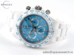 Rolex Daytona AET White Ceramic Case and Bracelet Tiffany Blue Dial SA4130 V2 - Image 5