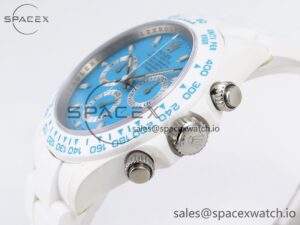 Rolex Daytona AET White Ceramic Case and Bracelet Tiffany Blue Dial SA4130 V2 - Image 7