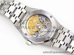 Audermars Piguet Royal Oak 37mm 15450 SS IPF Best Edition White Dial on SS Bracelet SA3120 Super Clone - Image 16