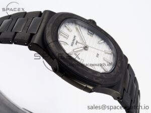 PATEK PHILIPPE Nautilus 5711 DIW Carbon DIWF 1:1 Best Edition Silver Textured Dial on Carbon/PVD Bracelet 324CS - Image 8