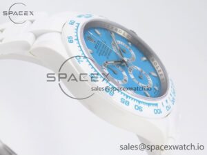 Rolex Daytona AET White Ceramic Case and Bracelet Tiffany Blue Dial SA4130 V2 - Image 8
