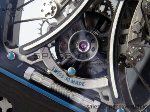 Richard Mille RM53-02 TOURBILLON CARBON RMF BEST EDITION SKELETON DIAL ON BLUE NYLON STRAP - Image 10
