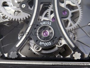 Richard Mille RM53-02 TOURBILLON CARBON RMF BEST EDITION SKELETON DIAL ON BLUE NYLON STRAP - Image 19