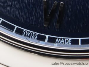 Omega De Ville Date SS MKF 1:1 Best Edition Blue Dial Roman Marker on Black Leather Strap A8800 - Image 25