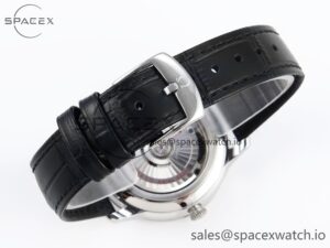 Omega De Ville Power Reserve SS MKF 1:1 Best Edition Purple Dial on Black Leather Strap A8810 - Image 16