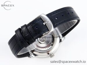 Omega De Ville Date SS MKF 1:1 Best Edition Blue Dial Roman Marker on Black Leather Strap A8800 - Image 19