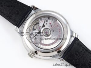 Omega De Ville Date SS MKF 1:1 Best Edition Blue Dial Roman Marker on Black Leather Strap A8800 - Image 11