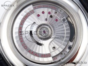 Omega De Ville Date SS MKF 1:1 Best Edition White Dial Roman Marker on Black Leather Strap A8800 - Image 16