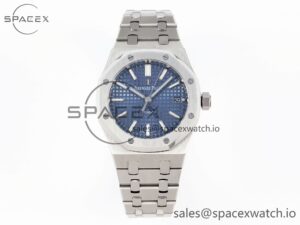 Audermars Piguet Royal Oak 37mm 15450 SS IPF Best Edition Blue Dial on SS Bracelet SA3120 Super Clone