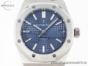 Audermars Piguet Royal Oak 37mm 15450 SS IPF Best Edition Blue Dial on SS Bracelet SA3120 Super Clone - Image 2