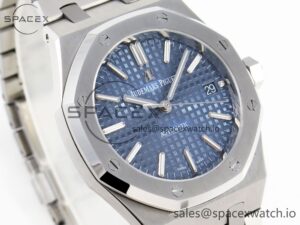 Audermars Piguet Royal Oak 37mm 15450 SS IPF Best Edition Blue Dial on SS Bracelet SA3120 Super Clone - Image 3