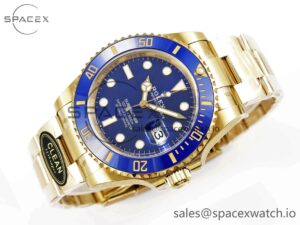 Rolex Submariner 116618 LB Blue Ceramic YG Plated 904L Steel Clean 1:1 Best Edition VR3135 - Image 6