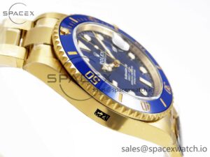 Rolex Submariner 116618 LB Blue Ceramic YG Plated 904L Steel Clean 1:1 Best Edition VR3135 - Image 8