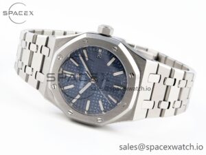 Audermars Piguet Royal Oak 37mm 15450 SS IPF Best Edition Blue Dial on SS Bracelet SA3120 Super Clone - Image 5