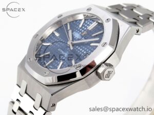 Audermars Piguet Royal Oak 37mm 15450 SS IPF Best Edition Blue Dial on SS Bracelet SA3120 Super Clone - Image 8